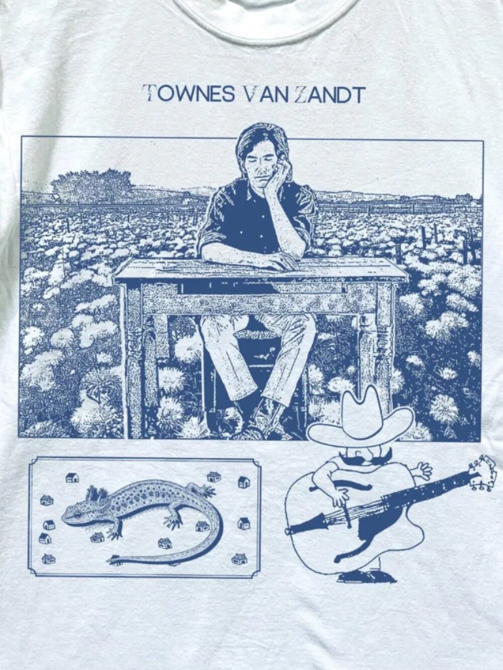 Townes Van Zandt fan art shirt - Picture 2 of 4